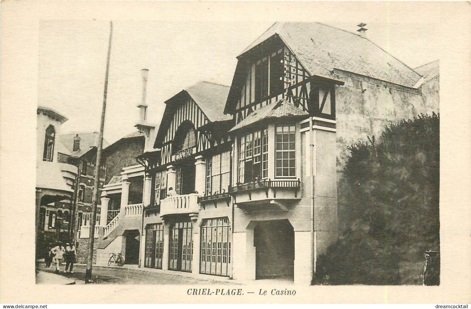 2 X Cpa 76 CRIEL PLAGE. Le Normandy Rue De La Mer Et Le Casino - Criel Sur Mer