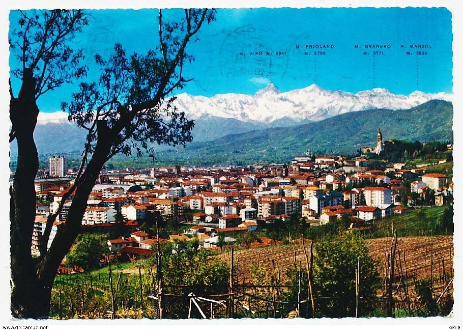 CPSM Dentelée 10.5 X 15 Italie (245) PINEROLO Panorama  Vue Générale - Andere & Zonder Classificatie