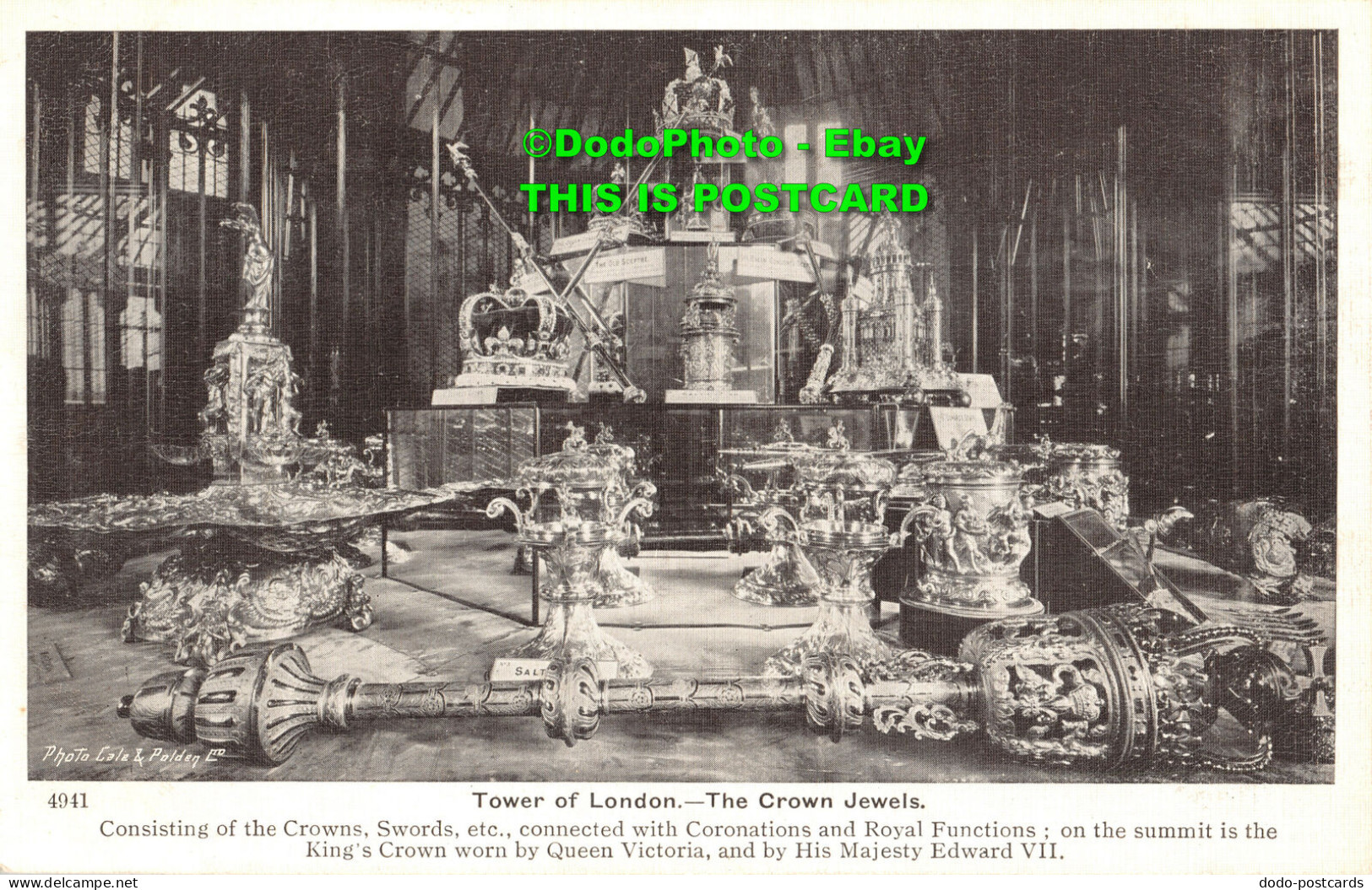R454203 Tower Of London. The Crown Jewels. Gale And Polden - Autres & Non Classés
