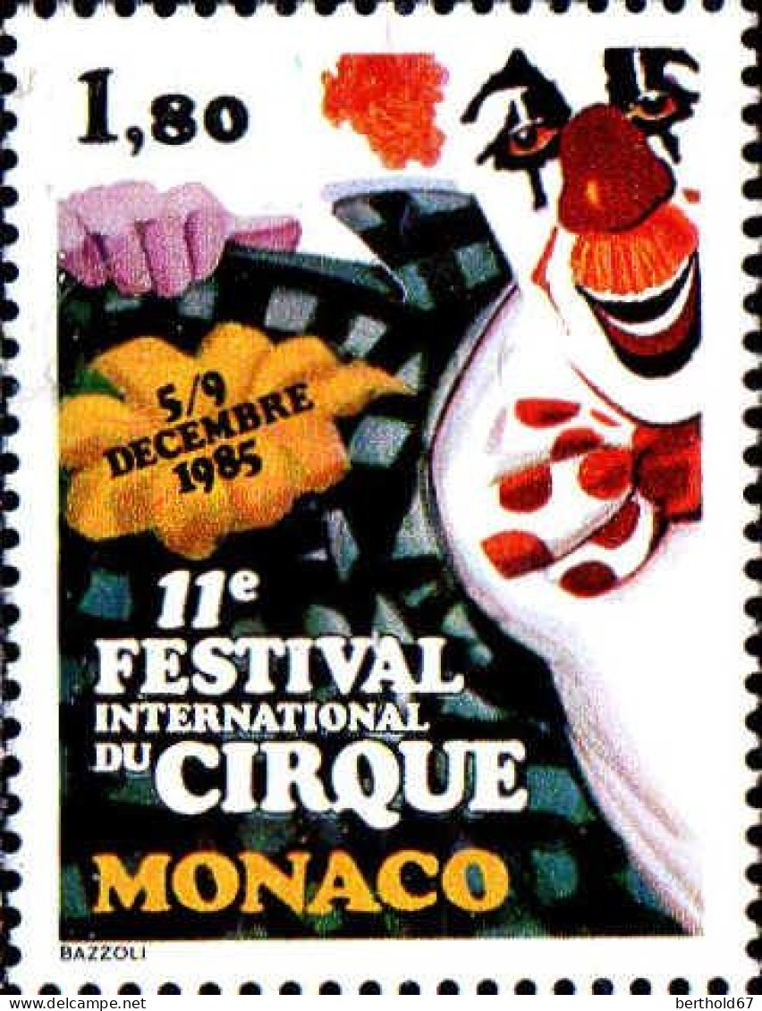 Monaco Poste N** Yv:1496 Mi:1717 Clown - Unused Stamps