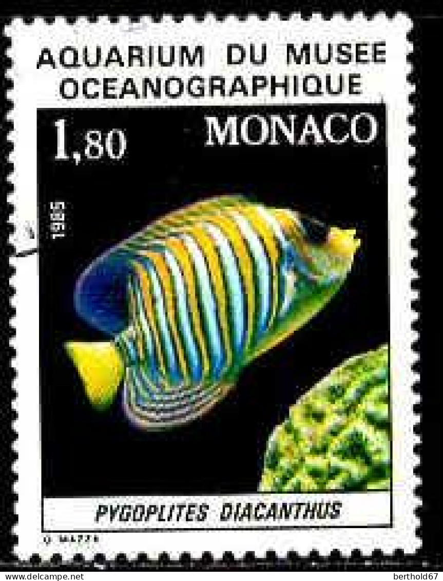 Monaco Poste Obl Yv:1483 Mi:1704 Pygoplites Diacanthus (cachet Rond) - Gebraucht