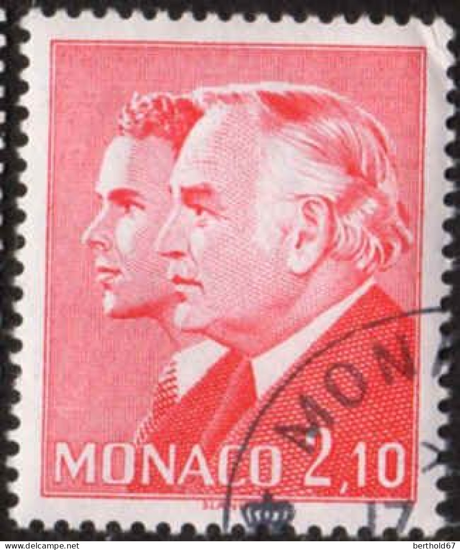 Monaco Poste Obl Yv:1431 Mi:1647 Prince Rainier III & Albert (TB Cachet Rond) - Gebraucht