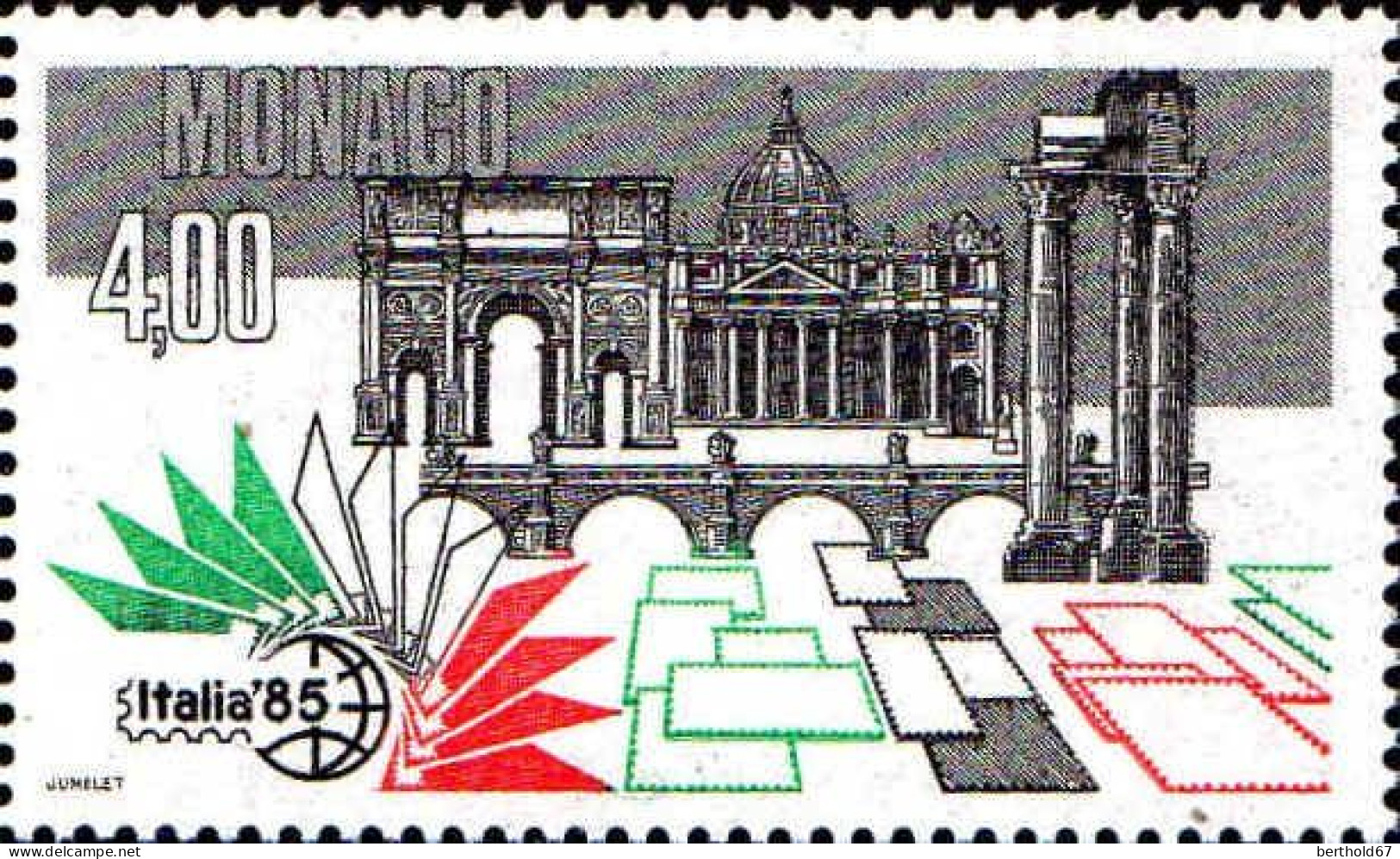 Monaco Poste N** Yv:1491 Mi:1712 Exposition Philatélique Italia 85 - Unused Stamps