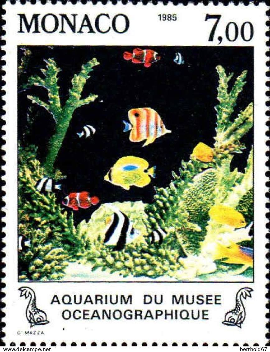 Monaco Poste N** Yv:1487 Mi:1708 Poissons Du Musée Océanographique - Unused Stamps