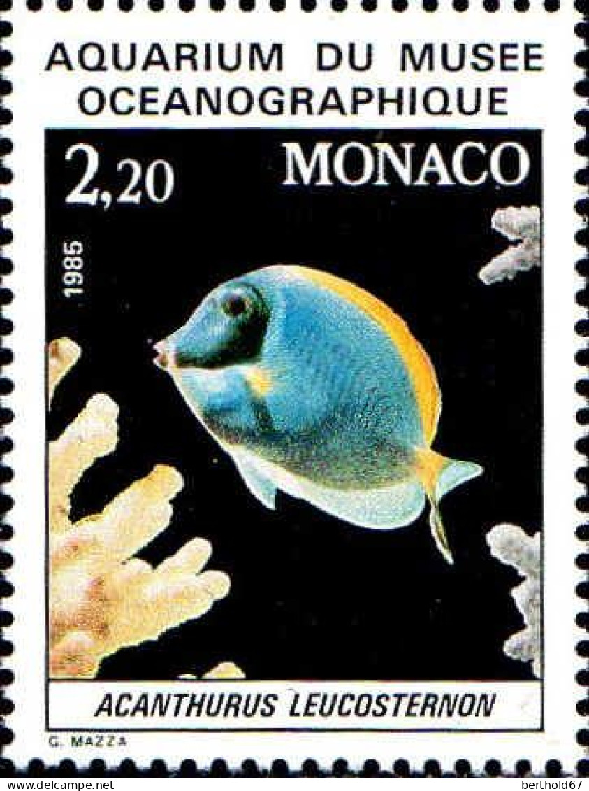Monaco Poste N** Yv:1484 Mi:1705 Acanthurus Leucostern - Unused Stamps