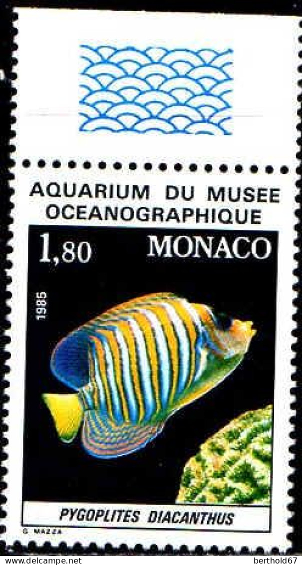 Monaco Poste N** Yv:1483 Mi:1704 Pygoplites Diacanthus Bord De Feuille - Neufs
