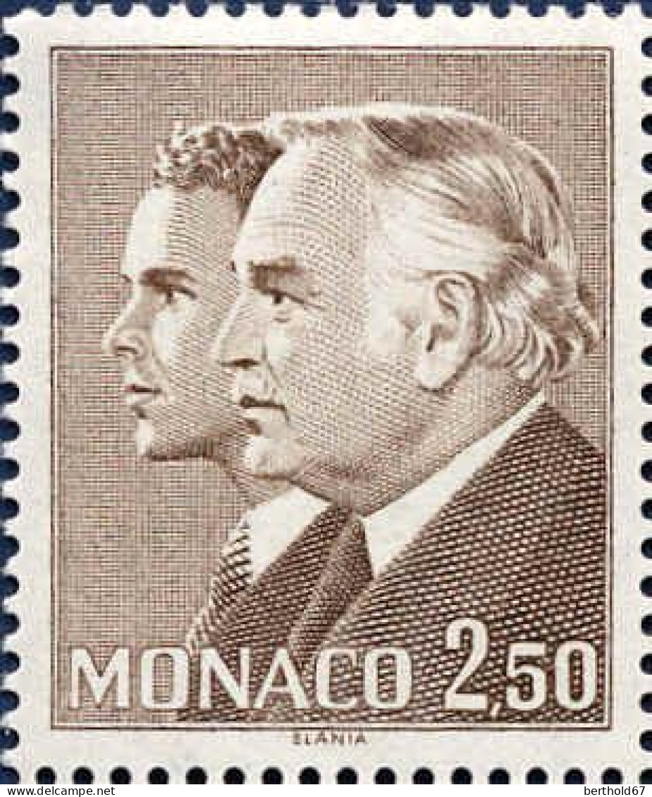 Monaco Poste N** Yv:1481 Mi:1702 Rainier III & Albert De Monaco - Neufs