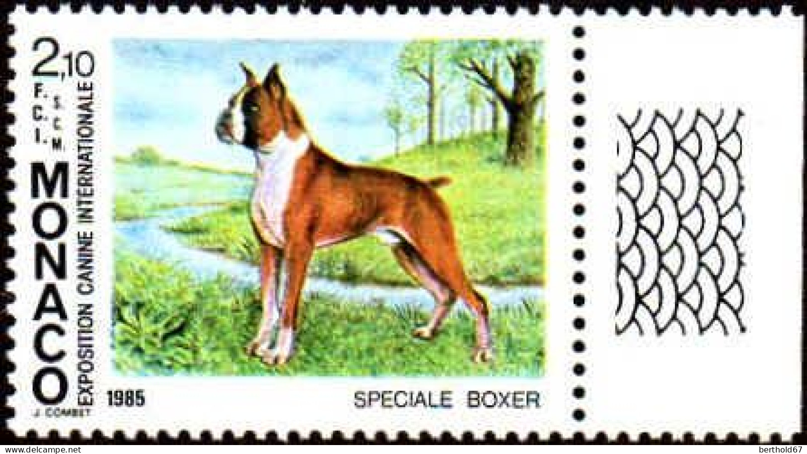 Monaco Poste N** Yv:1477 Mi:1680 Boxer Bord De Feuille - Unused Stamps