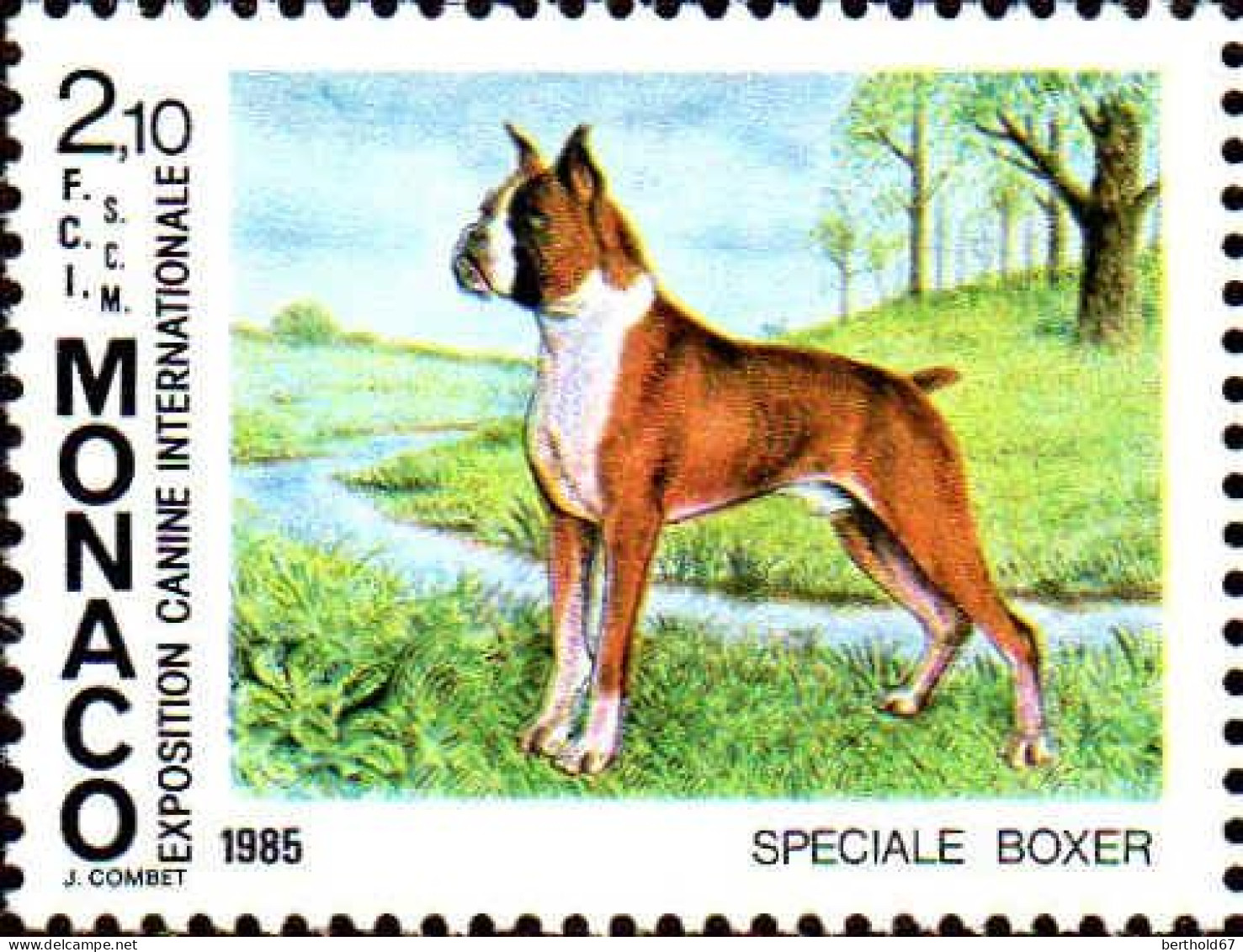 Monaco Poste N** Yv:1477 Mi:1680 Exposition Canine Internationale Spéciale Boxer - Neufs