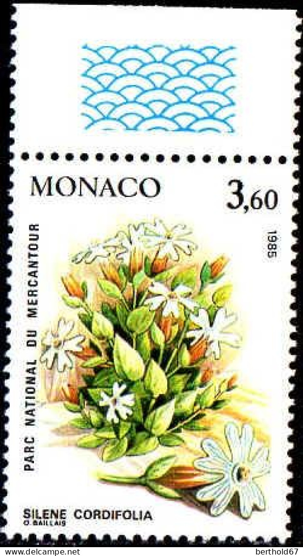 Monaco Poste N** Yv:1465 Mi:1687 Silène Cordifolia Bord De Feuille - Nuovi