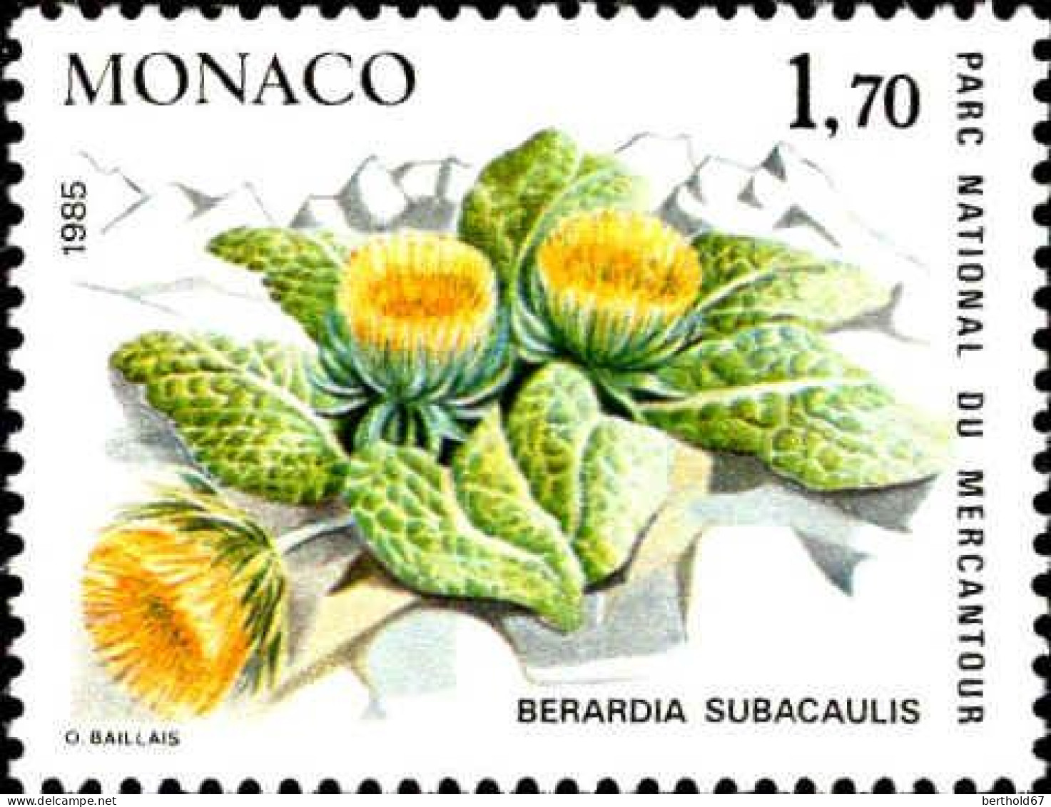 Monaco Poste N** Yv:1461 Mi:1683 Berardia Subacaulis - Nuovi