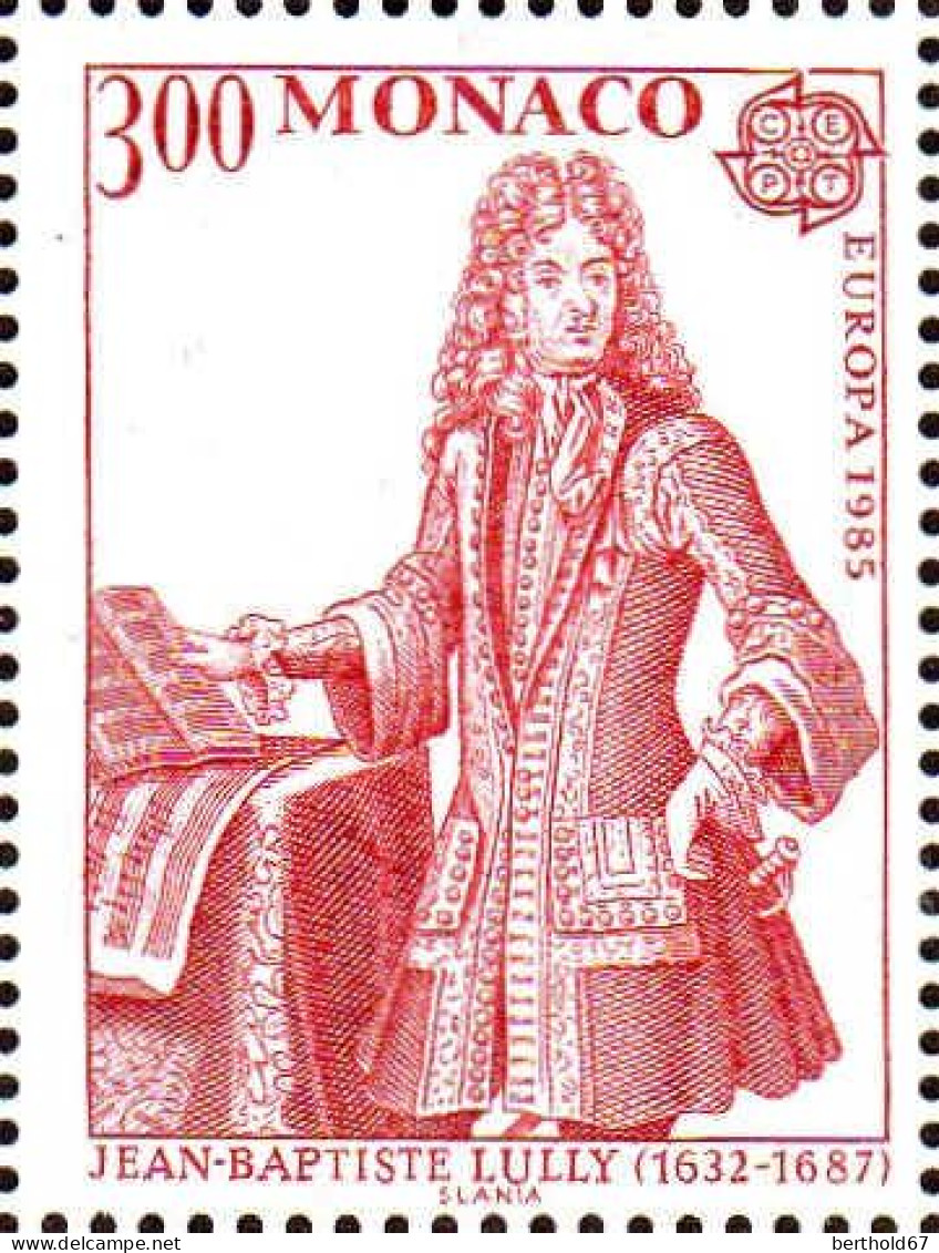 Monaco Poste N** Yv:1460 Mi:1682 Europa Jean-Baptiste Lully - Unused Stamps