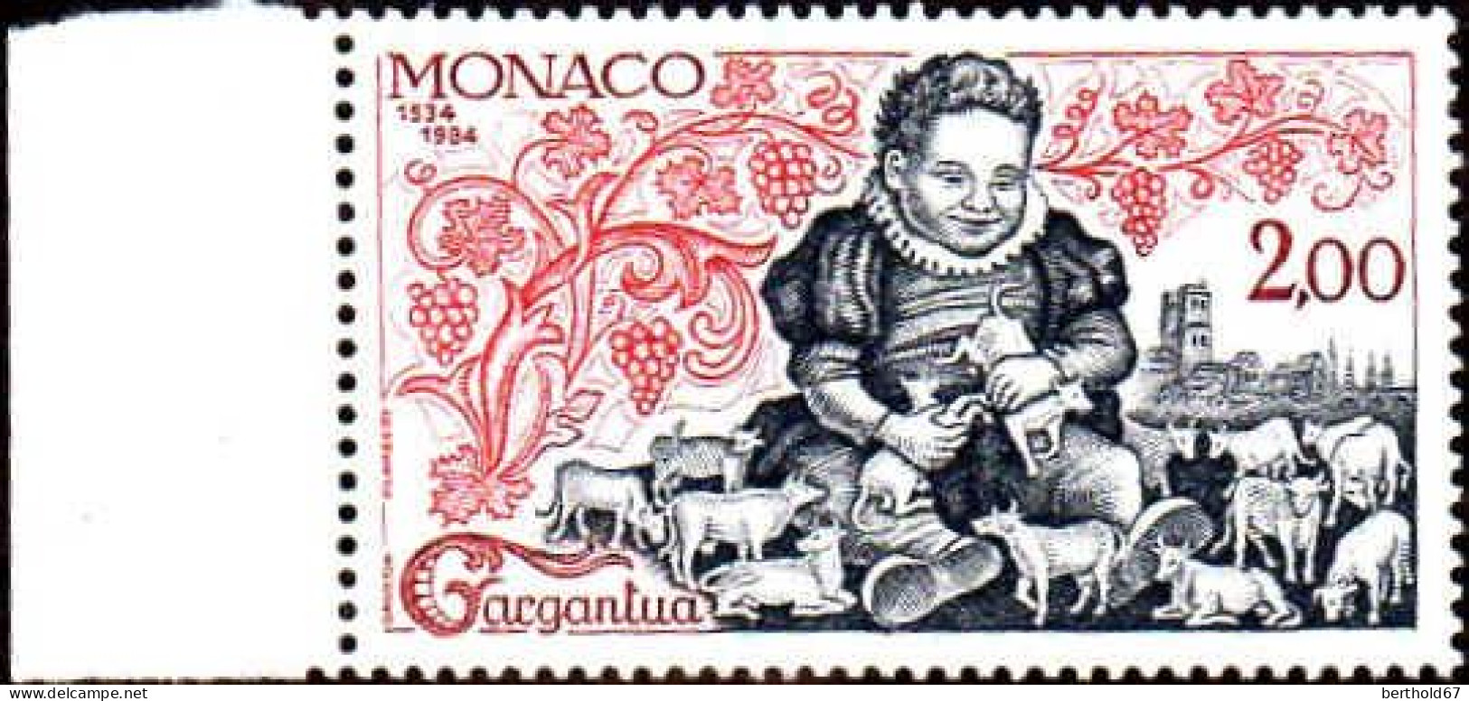 Monaco Poste N** Yv:1451 Mi:1667 Gargantua Bord De Feuille - Unused Stamps