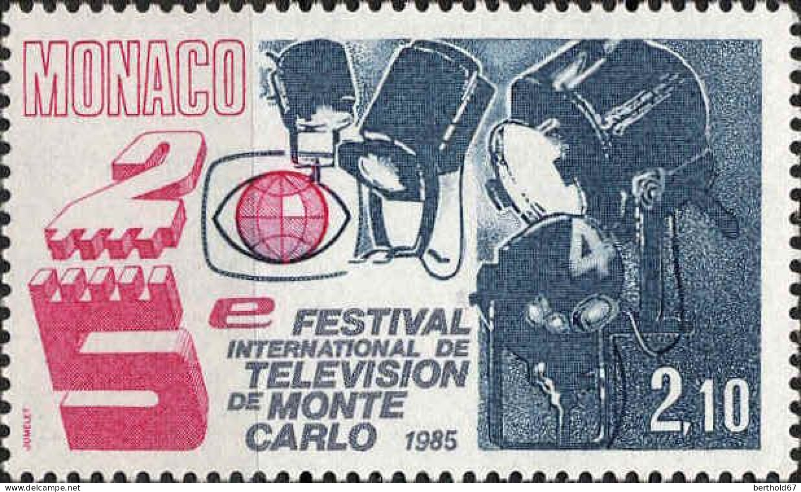 Monaco Poste N** Yv:1446 Mi:1662 25.Festival International De Télévision - Unused Stamps