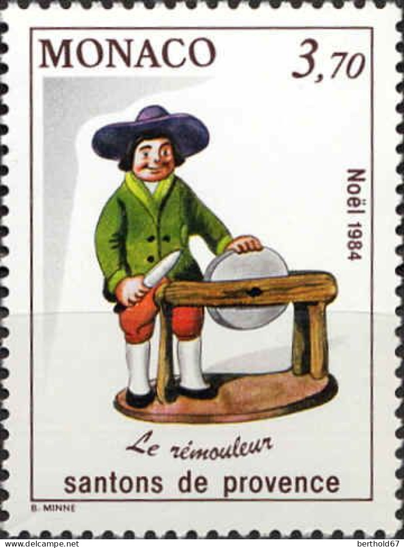 Monaco Poste N** Yv:1444 Mi:1660 Santon De Provence Le Rémouleur - Unused Stamps