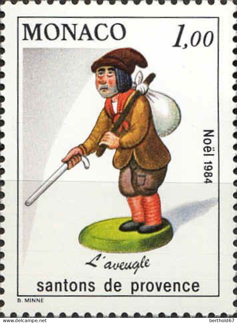 Monaco Poste N** Yv:1438 Mi:1654 Noël Santons De Provence L'aveugle - Unused Stamps