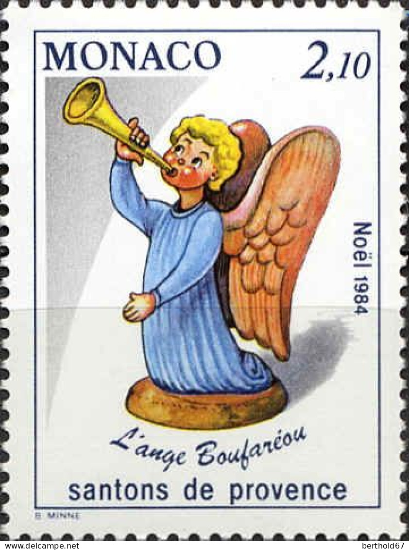 Monaco Poste N** Yv:1441 Mi:1657 Noël Santons De Provence L'ange Bourfaréou - Unused Stamps