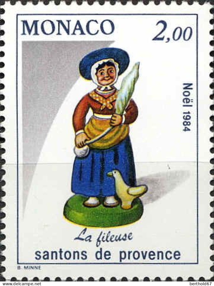 Monaco Poste N** Yv:1440 Mi:1656 Noël Santons De Provence La Fileuse - Nuovi