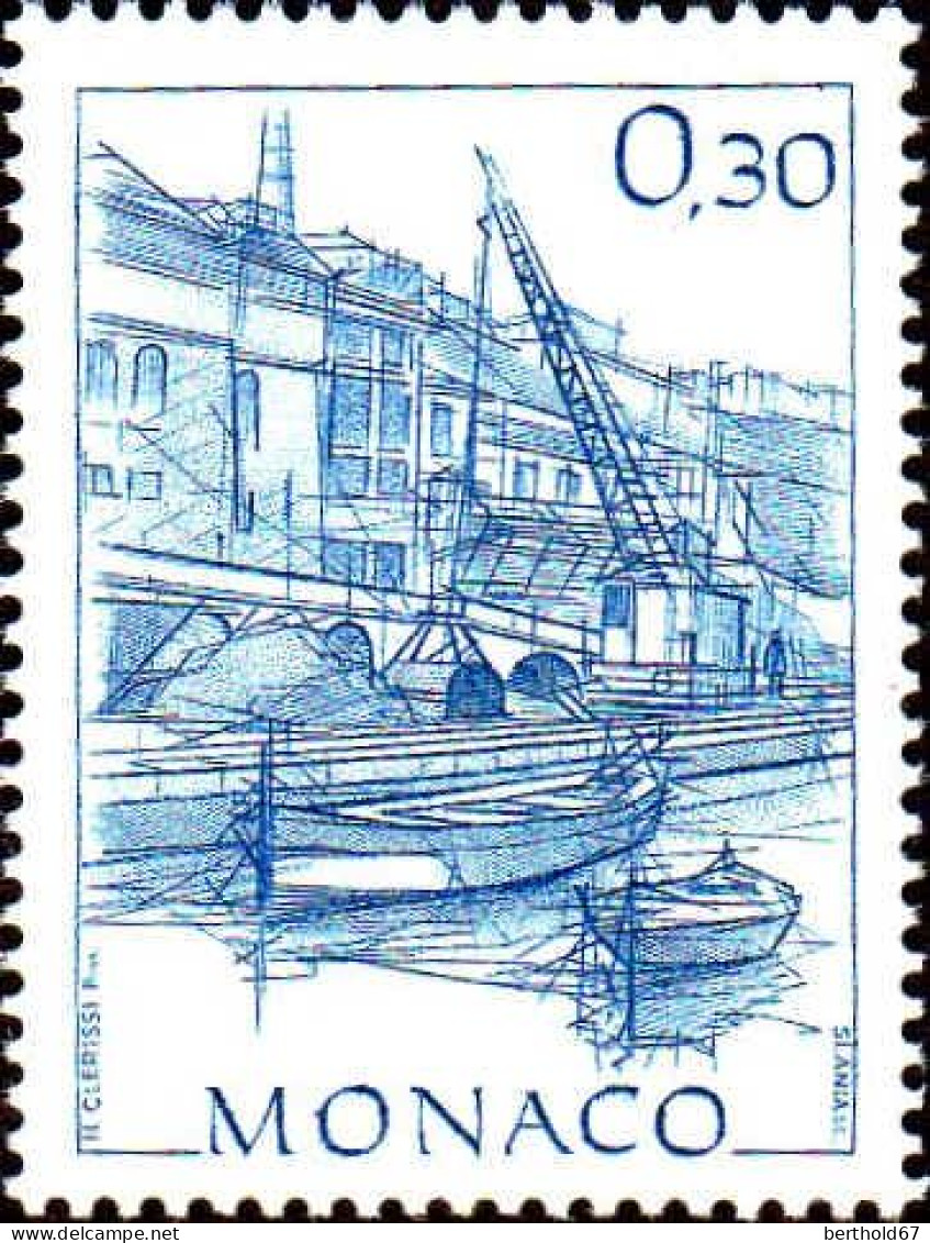 Monaco Poste N** Yv:1408 Mi:1638 Hubert Clerissi Quai Du Commerce - Unused Stamps
