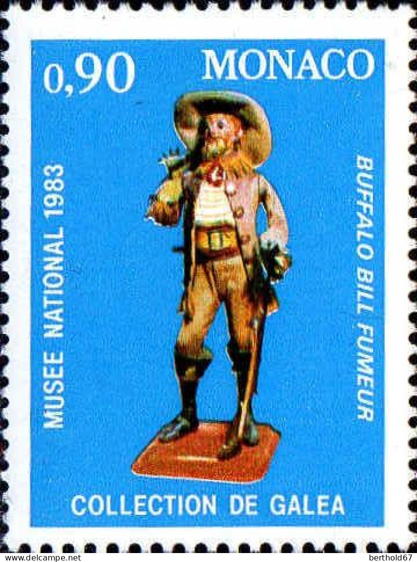 Monaco Poste N** Yv:1381 Mi:1612 Automate Buffalo Bill Fumeur - Unused Stamps