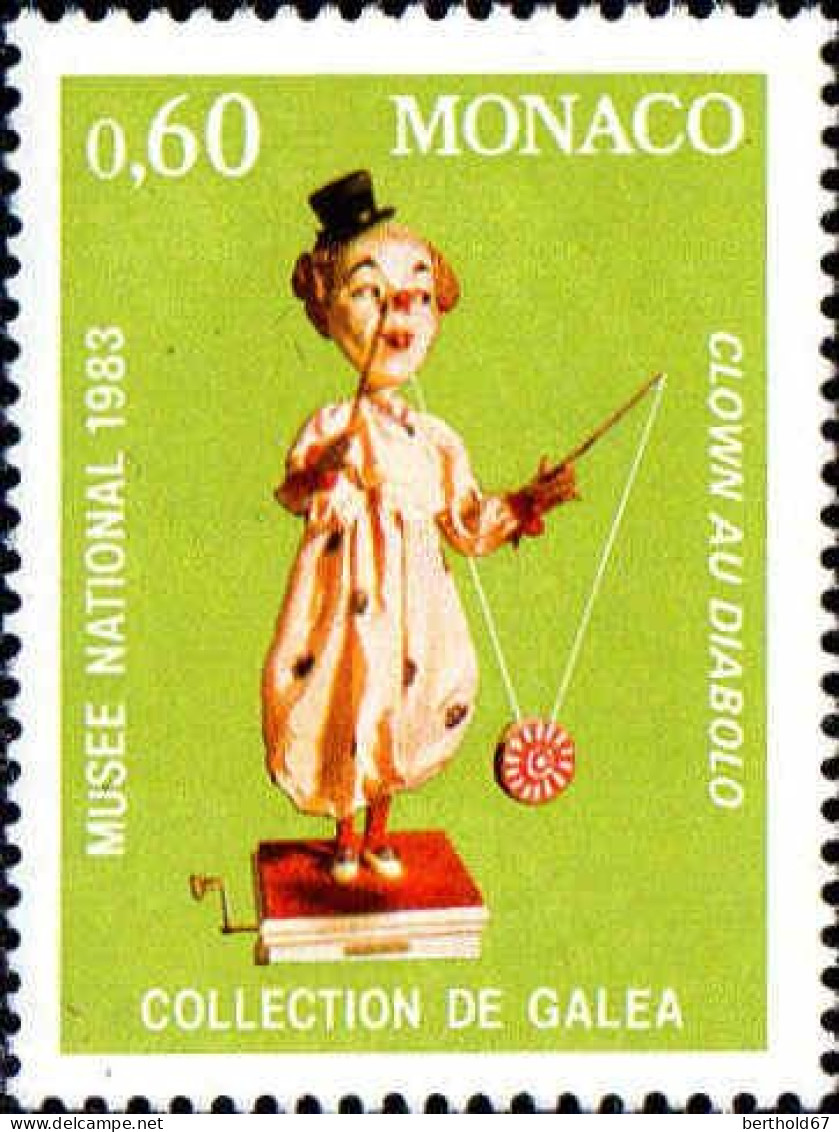 Monaco Poste N** Yv:1378 Mi:1609 Automate Clown En Diabolo - Unused Stamps