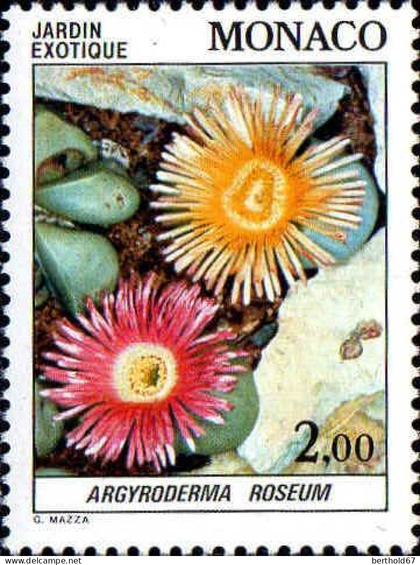 Monaco Poste N** Yv:1376 Mi:1588 Jardin Exotique Argyroderma Roseum - Unused Stamps