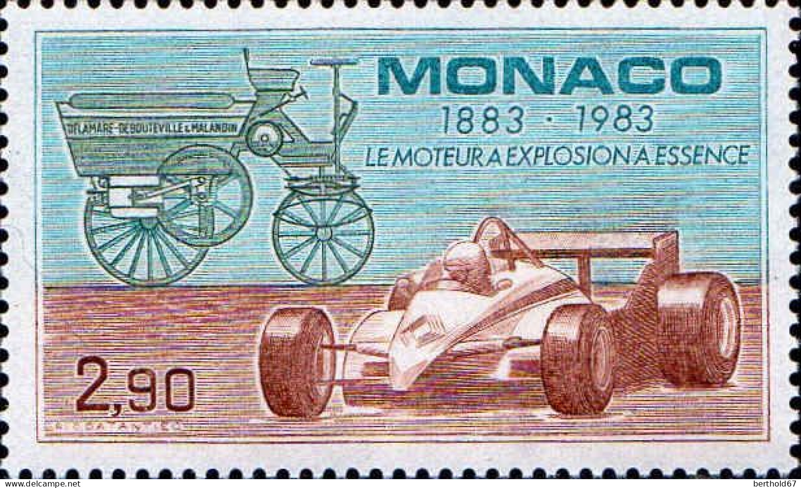 Monaco Poste N** Yv:1371 Mi:1583 Delamarre Debouteville & Formule 1 - Neufs