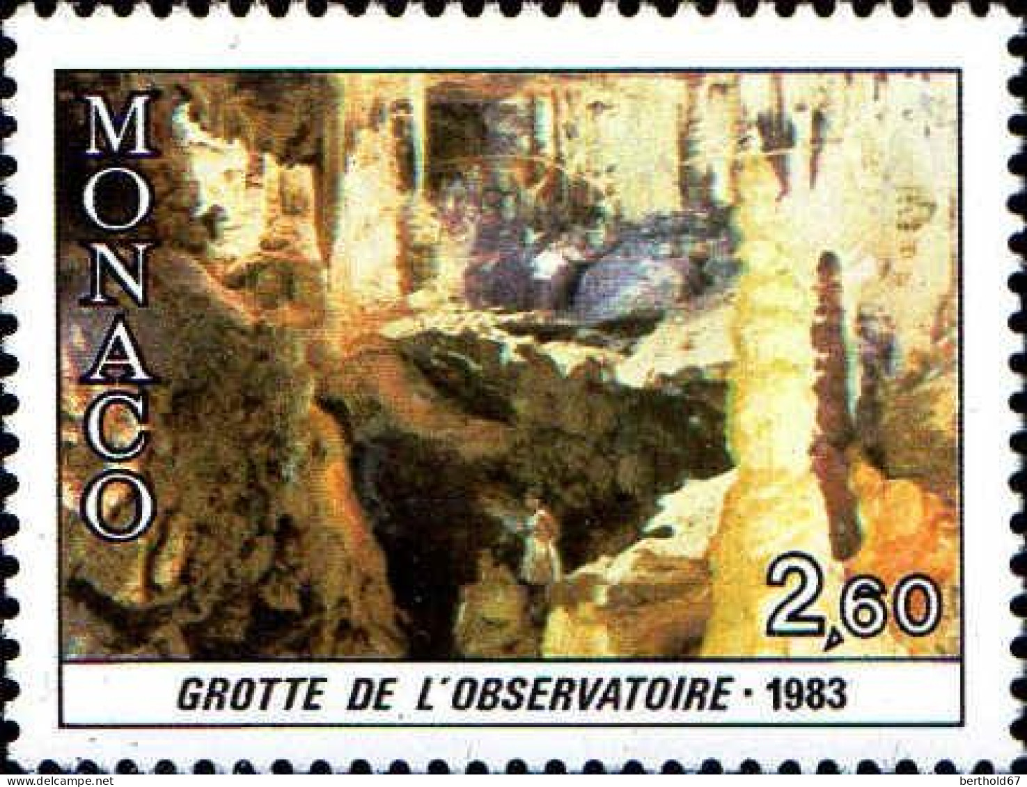 Monaco Poste N** Yv:1363 Mi:1574 Grotte De L'Observatoire - Neufs