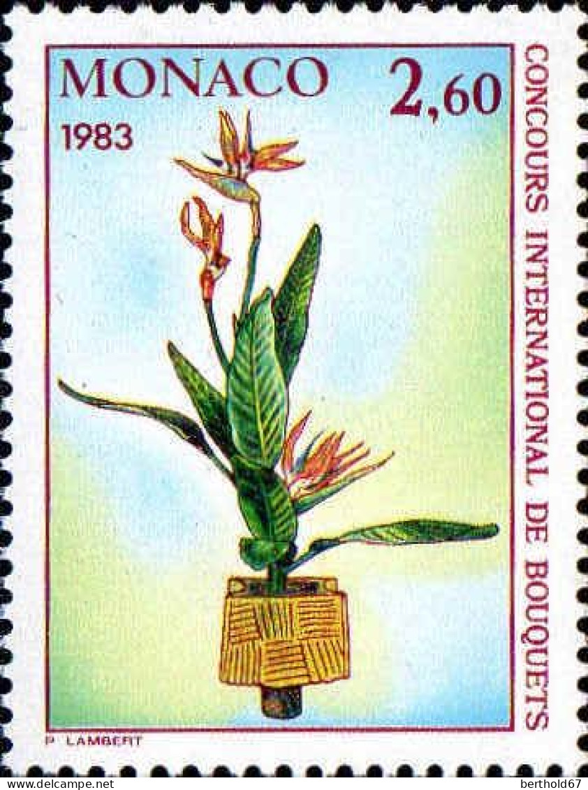 Monaco Poste N** Yv:1351 Mi:1560 Ikebana - Unused Stamps
