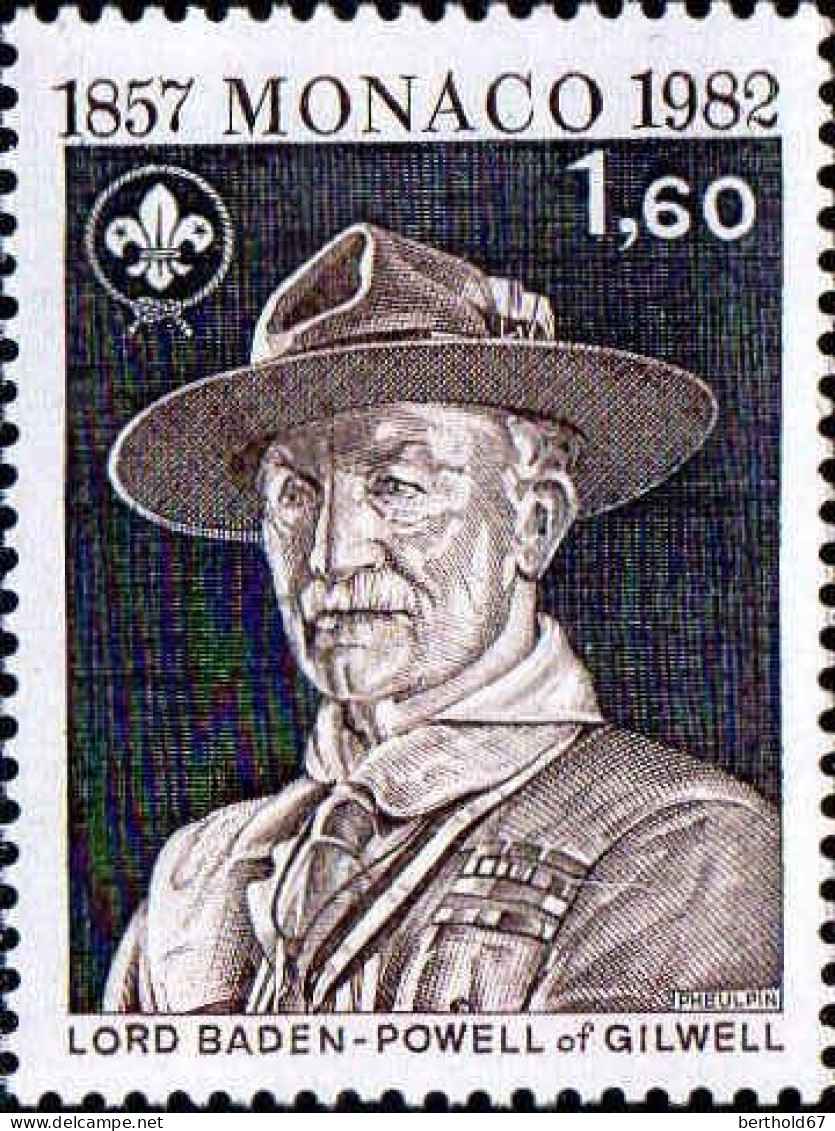 Monaco Poste N** Yv:1334 Mi:1538 Lord Baden Powel Of Gilwell - Unused Stamps