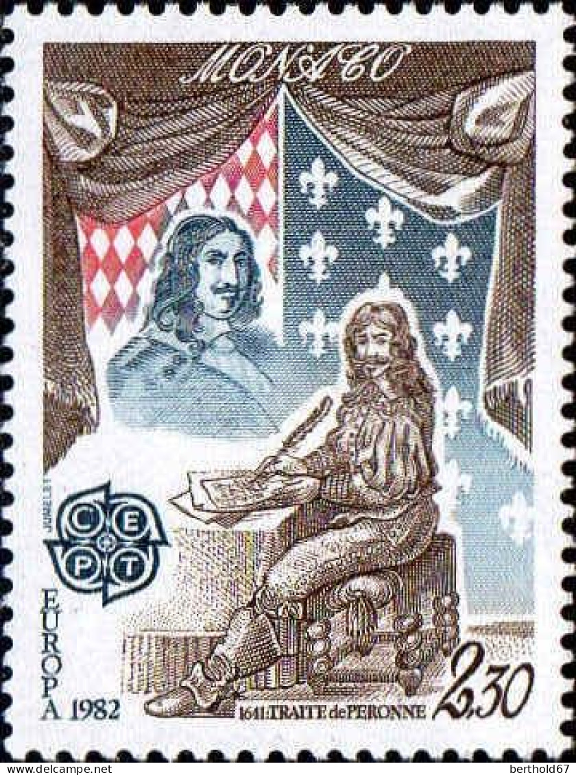 Monaco Poste N** Yv:1323 Mi:1527 Europa Cept Traité De Peronne - Unused Stamps