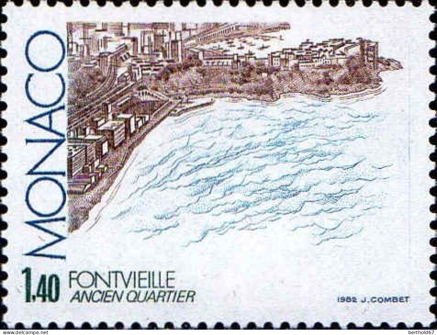 Monaco Poste N** Yv:1324 Mi:1528 Fontvieille Ancien Quartier - Neufs