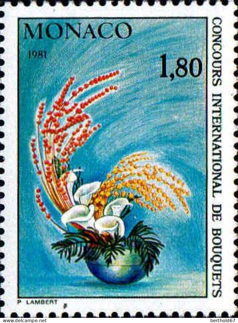 Monaco Poste N** Yv:1251/1252 Concours International De Bouquets Monte-Carlo - Unused Stamps