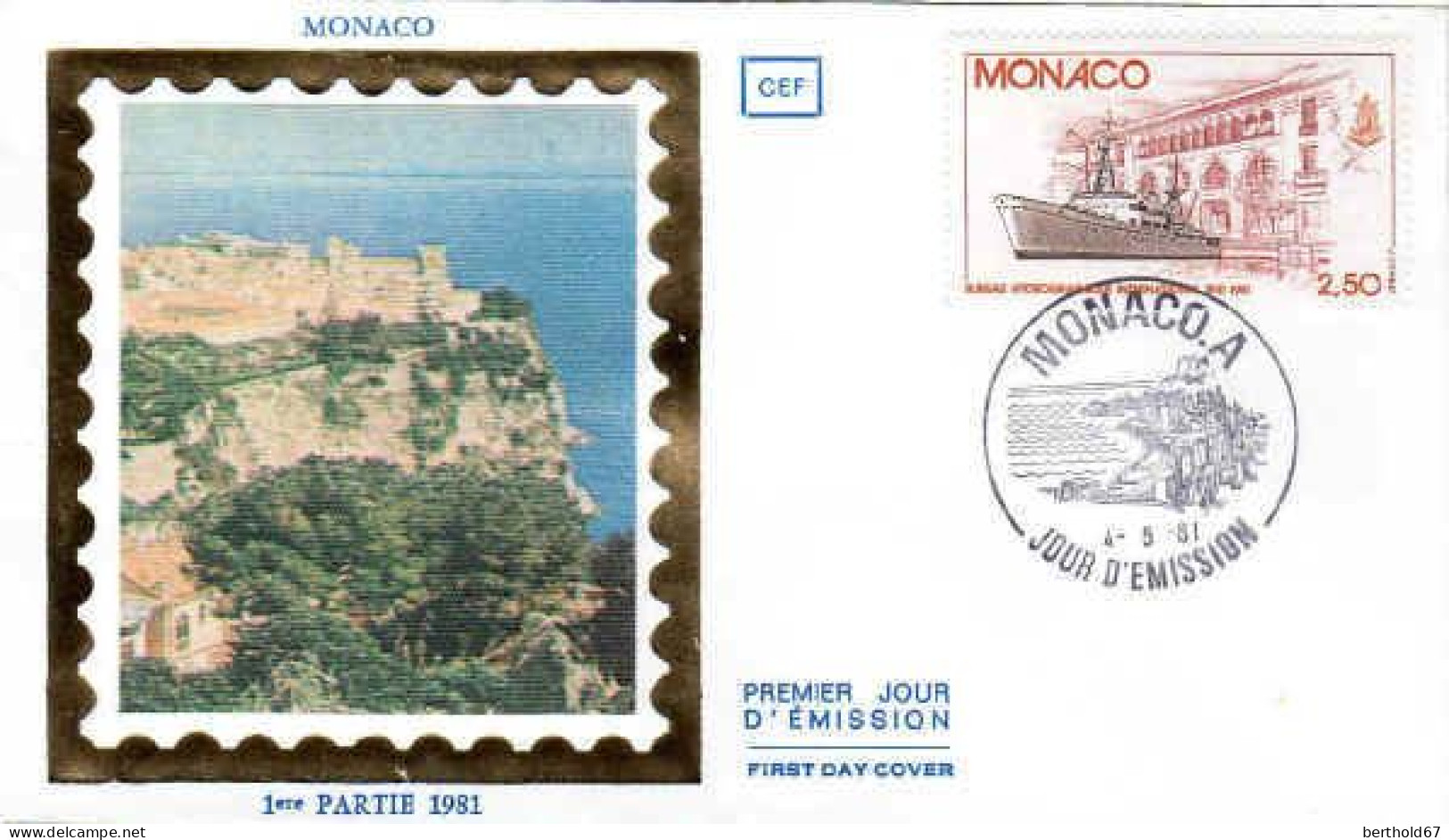 Monaco Fdc Yv:1279 Mi:1479 Bureau Hydrographique International (TB Cachet à Date) Fdc 4-5-81 - FDC