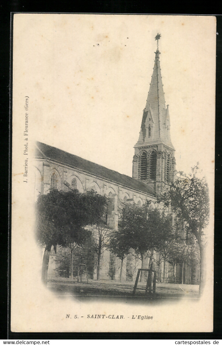 CPA Saint-Clar, L`Eglise  - Other & Unclassified