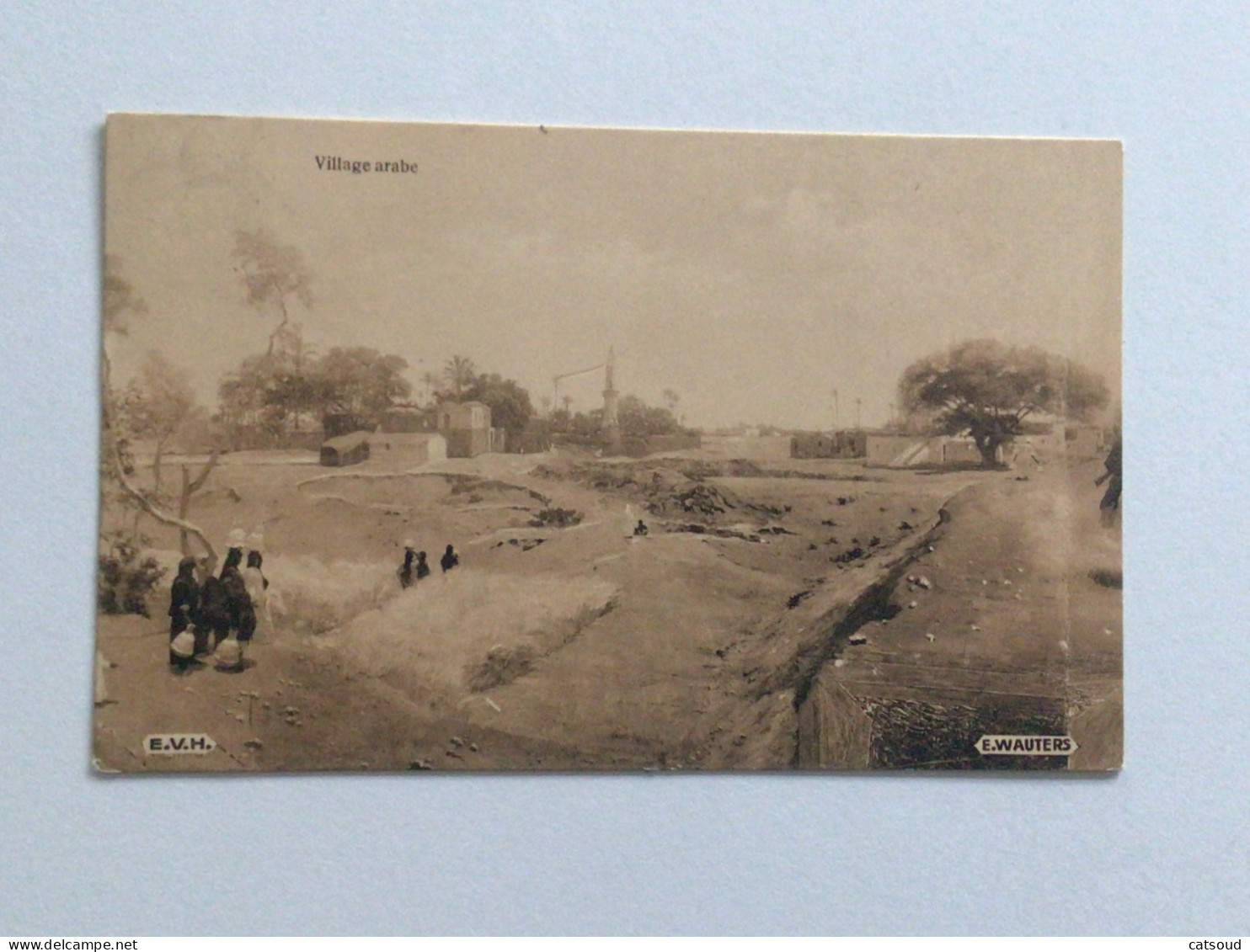 Carte Postale Ancienne (1935) Village Arabe - Non Classés