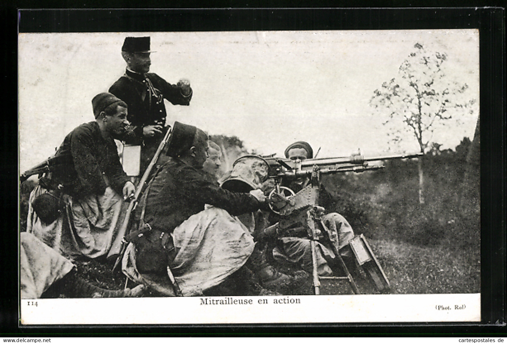CPA Mitrailleuse En Action, Infanterie Am MG  - Other & Unclassified