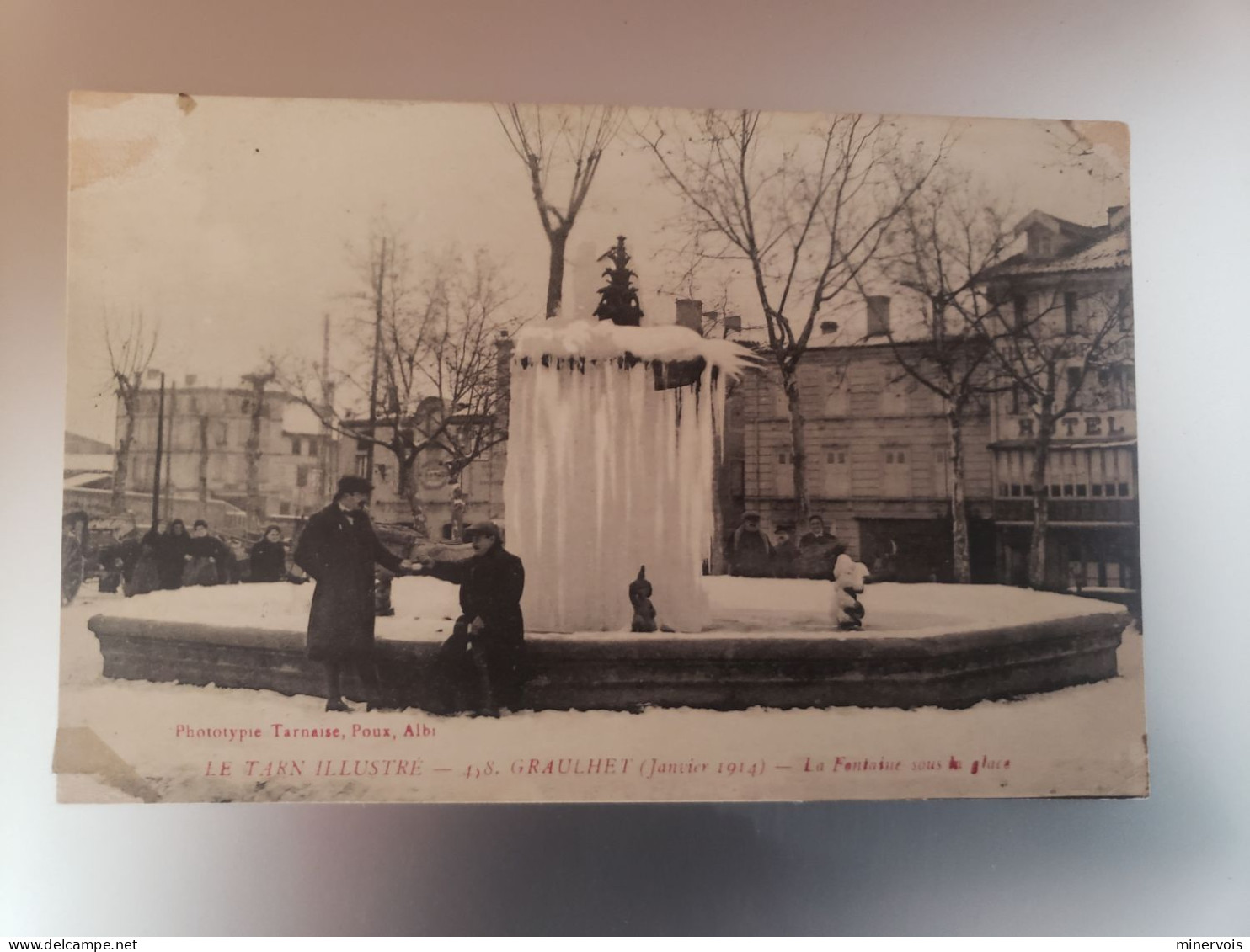 Le Tarn Illustre - Graulhet - Janvier 1914 - La Fontaine Sous La Glace - Graulhet
