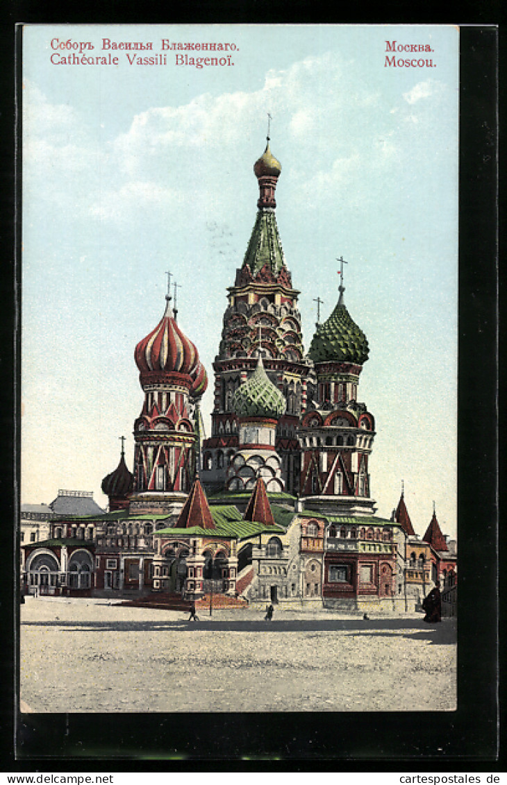 AK Moskau, Cathedrale Vassili Blagenoi  - Russie