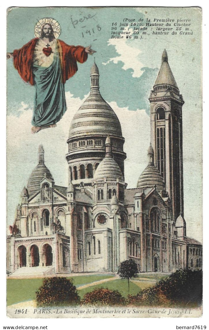 75 Paris - 75018  - La Basilique De Montmartre Et Le Sacre Coeur - Paris (18)