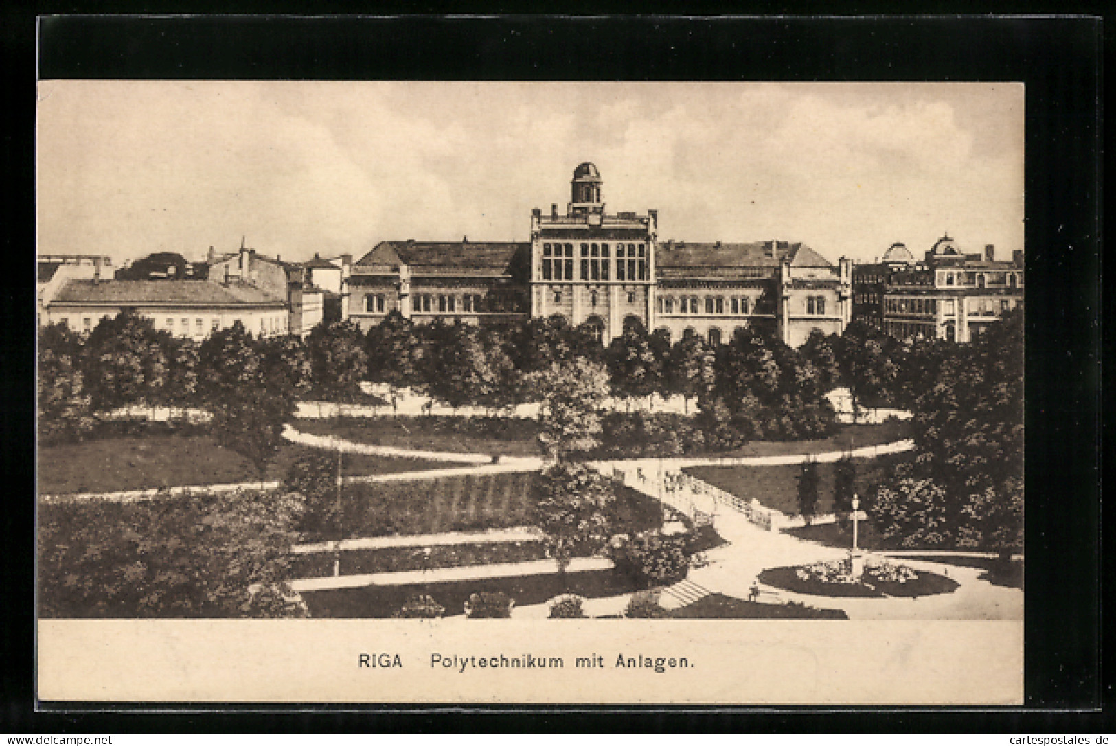 AK Riga, Polytechnikum Mit Anlagen  - Lettland