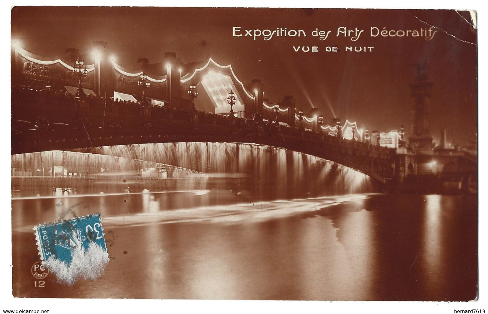 75 Paris  - Exposition Des Arts Decoratifs - Vue De  Nuit - Ausstellungen