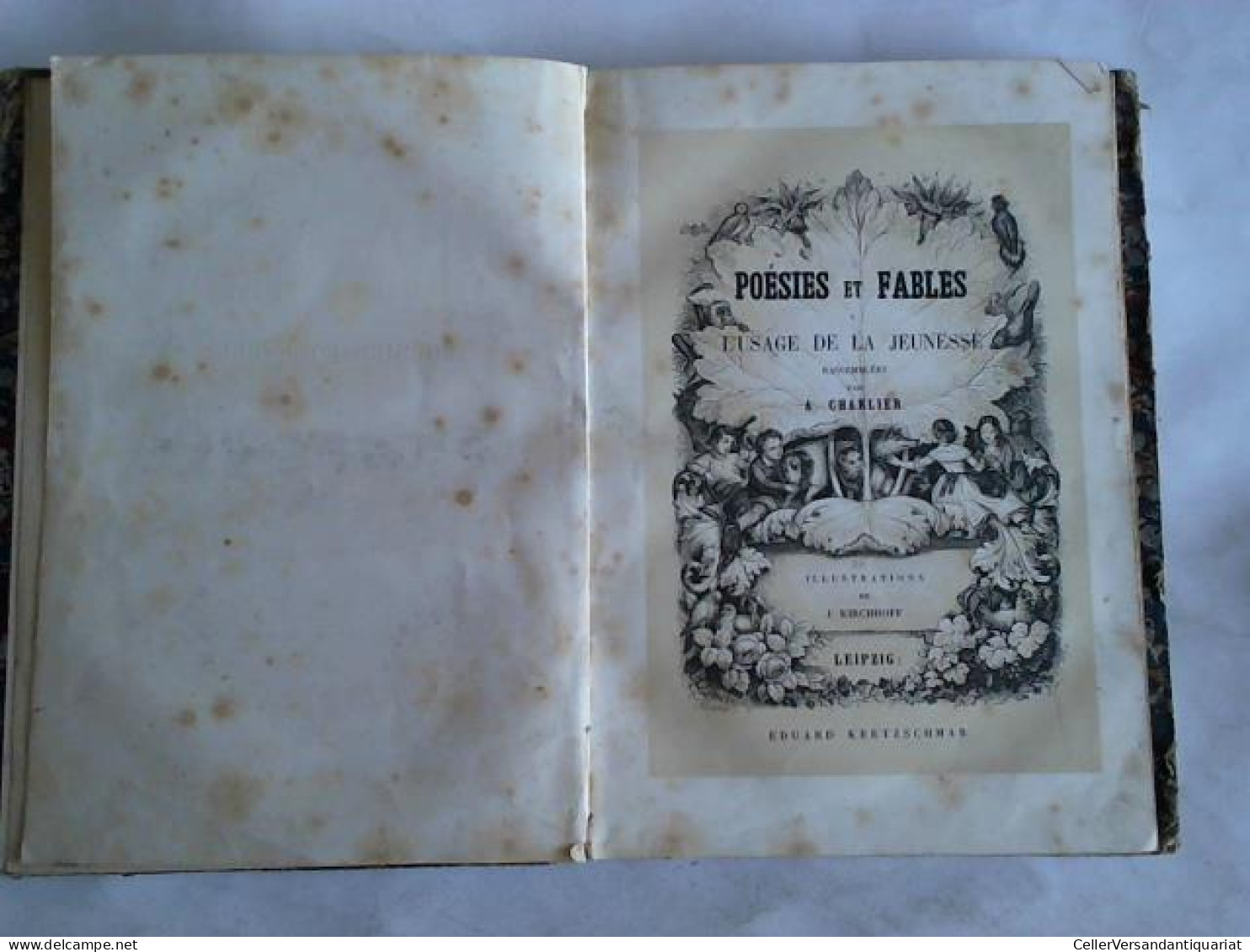 Poesies Et Fables A L`usage De La Jeunesse Von Charlier, A  - Unclassified