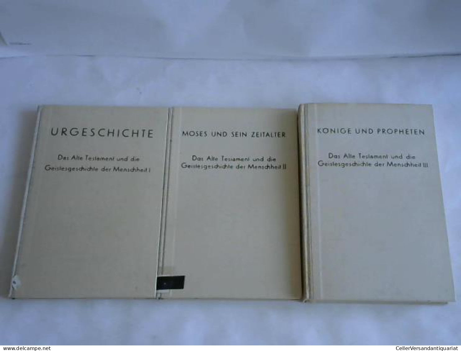 3 Bände Von (Geistesgeschichte Der Menschheit) - Sin Clasificación