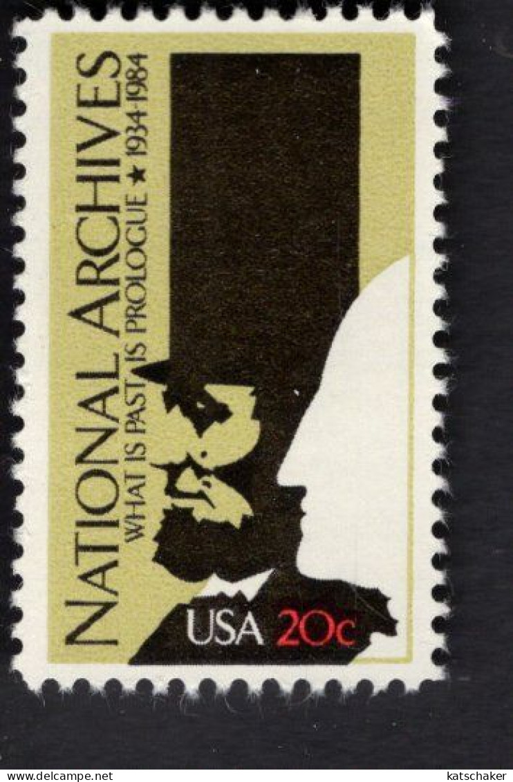 2029934135 1984 SCOTT 2081 (XX) POSTFRIS MINT NEVER HINGED  - 50TH AN NATIONAL ARCH ABRAHAM LINCOLN GEORGES WASHINGTON - Unused Stamps