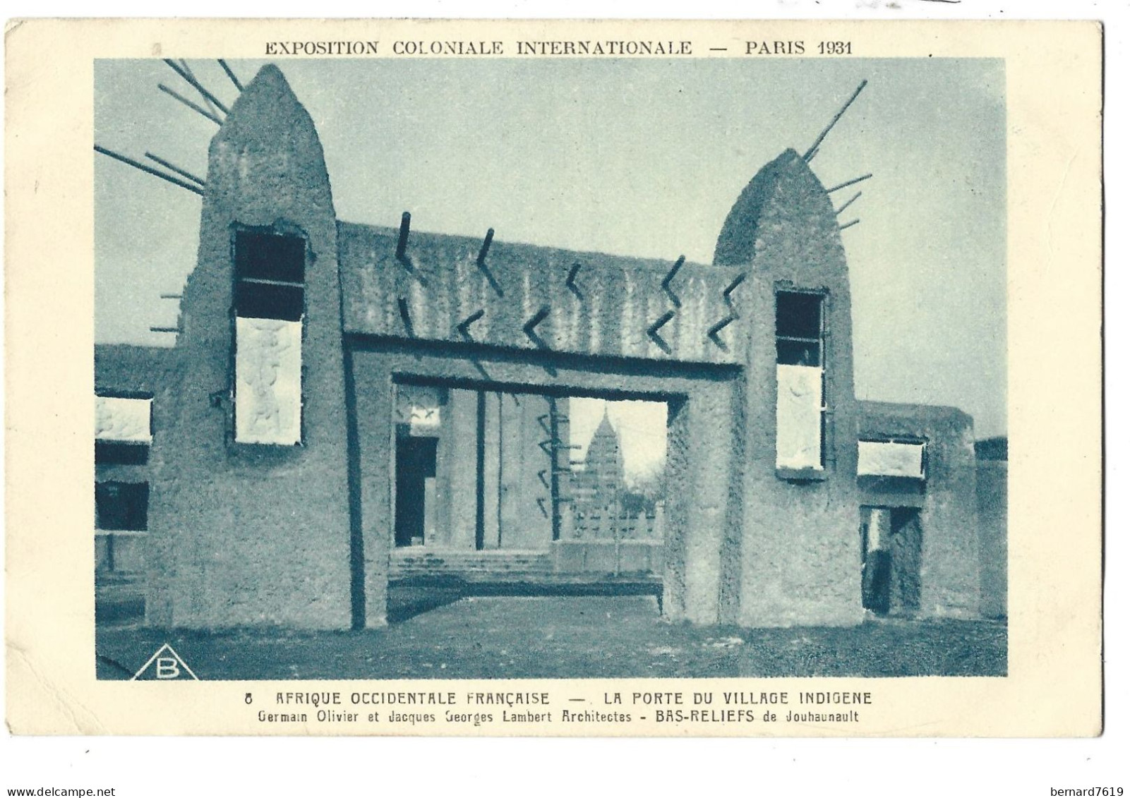 75 Paris  - Exposition Coloniale Internationale 1931 -  Afrique Occidentale Francaise - La Porte Du Village Indigene - Expositions