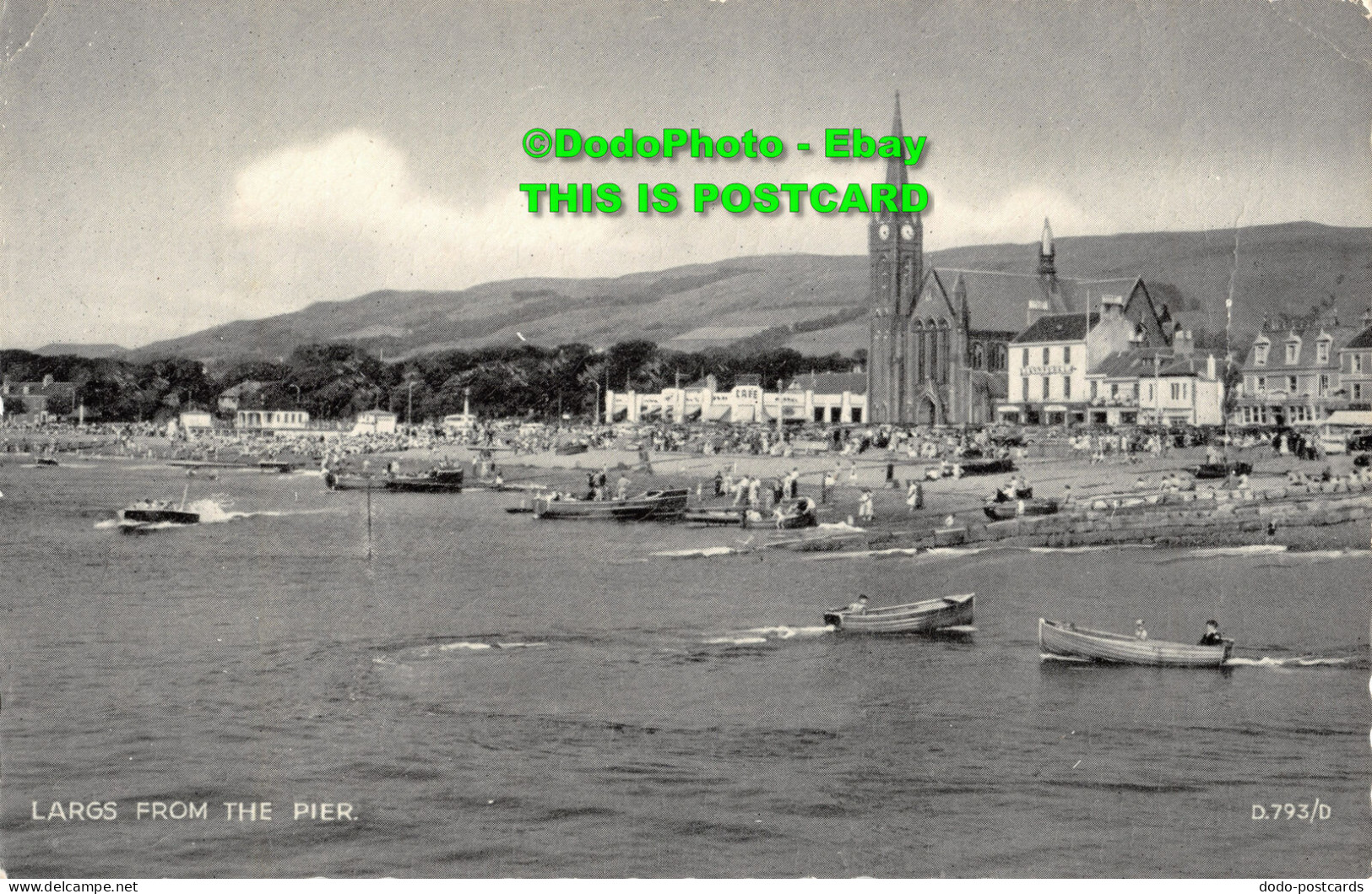 R454781 Largs From The Pier. D. 793 D. Silveresque Postcard. Valentines - Welt