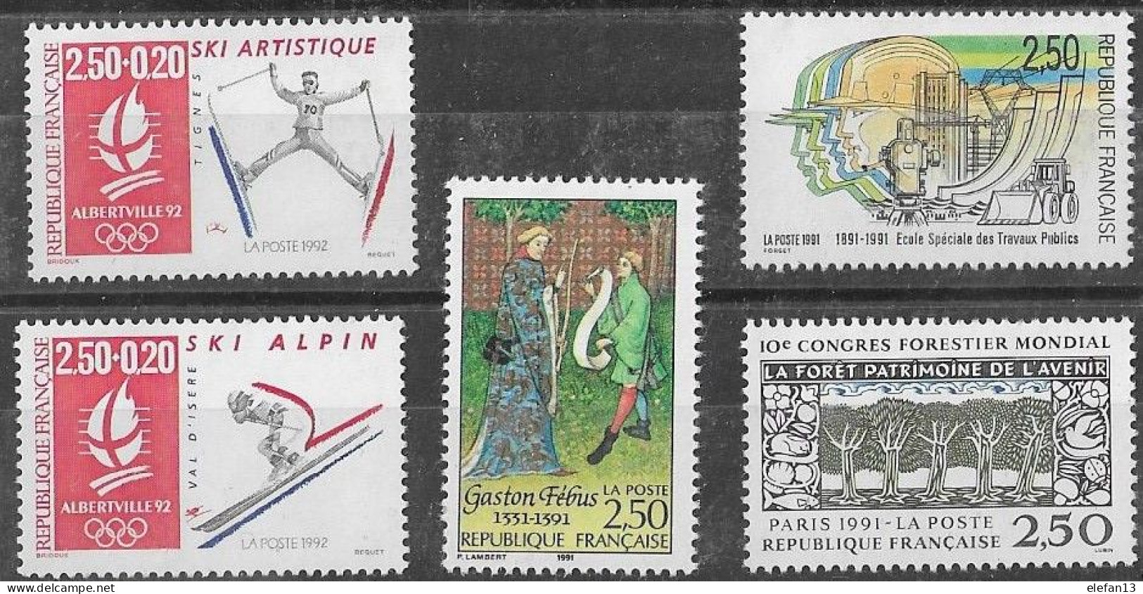 FRANCE N°2708,2709,2710,2725 Et 2726 **  Neufs Sans Charnière Luxe MNH - Unused Stamps