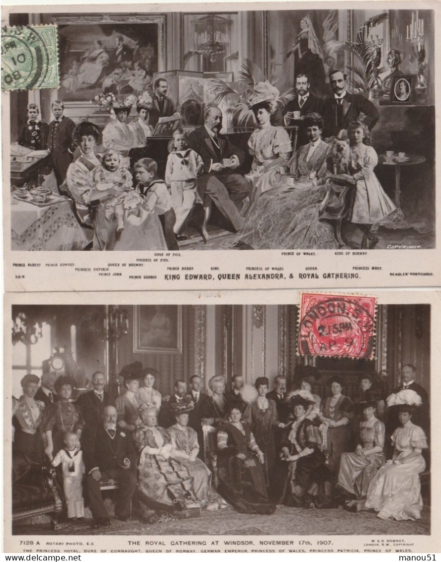 Angleterre - Famille Royale - 2 CPA - Other & Unclassified