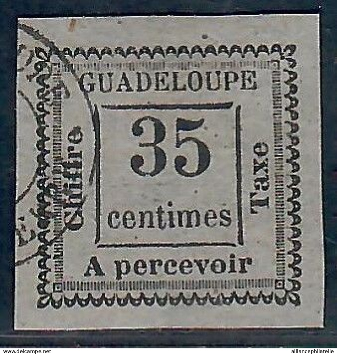 Lot N°A5517 Guadeloupe Taxe N°11 Oblitéré Qualité TB - Portomarken